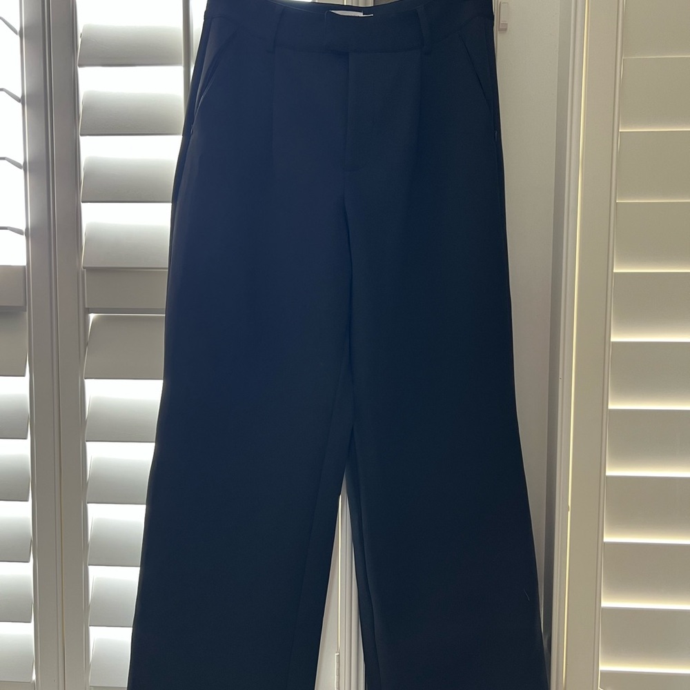 Good American Black Wide Leg Pants